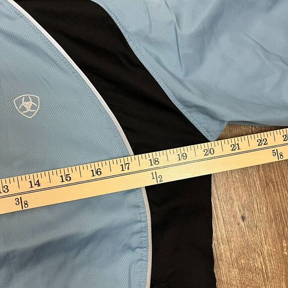 Ariat Windbreaker Jacket Women's S Full Zip Blue Equestrian Softshell Rain - Picture 5 of 10